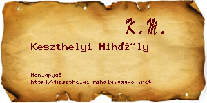 Keszthelyi Mihály névjegykártya
