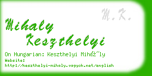 mihaly keszthelyi business card